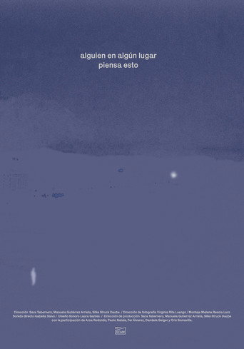 Movie poster for Alguien, en algún lugar, piensa esto (2023)