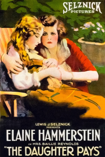 Movie poster for The Daughter Pays (1920)
