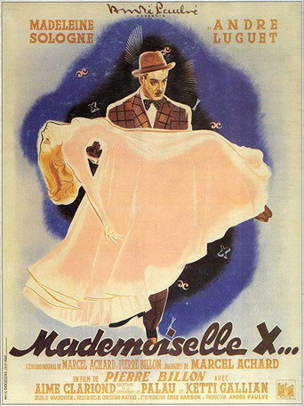 Movie poster for Mademoiselle X (1945)