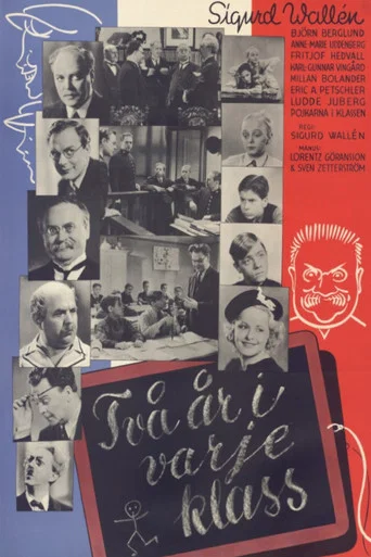 Movie poster for Två år i varje klass (1938)