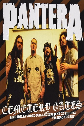 Movie poster for Pantera - Cemetery Gates - Live at Hollywood Palladium (1992)