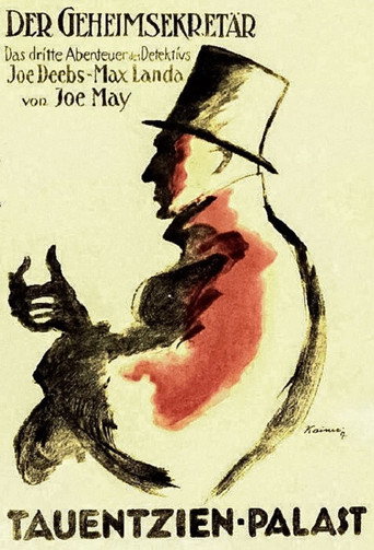 Movie poster for Der Geheimsekretär (1915)