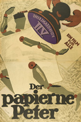 Movie poster for Der papierene Peter (1917)