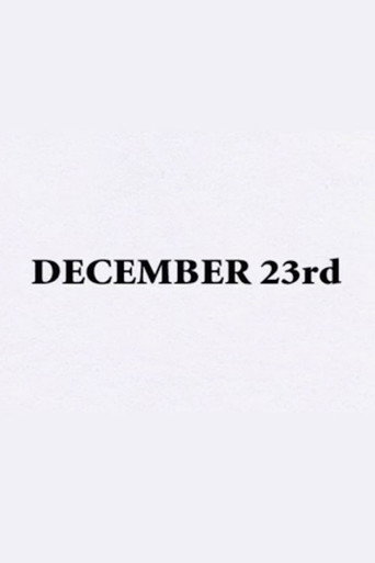 Movie poster for December 23rd (2008)