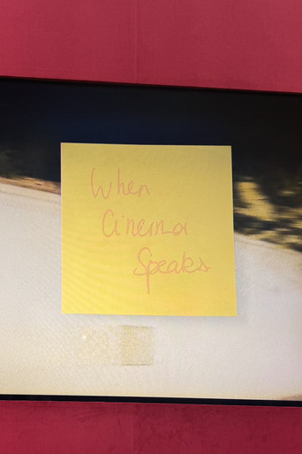 Movie poster for WHEN CINEMA SPEAKS... (2026)