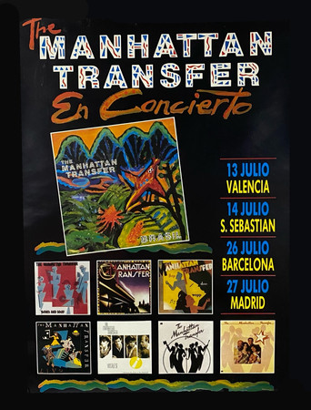 The Manhattan Transfer · Velòdrom d'Horta (Barcelona, 1989) poster