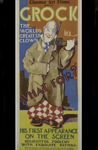 Movie poster for What for? (1926)