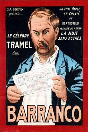 Movie poster for Barranco (1932)