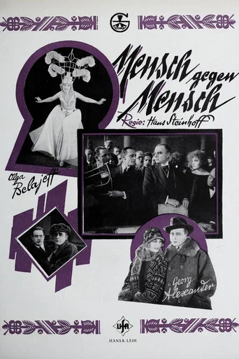 Movie poster for Mensch gegen Mensch (1924)