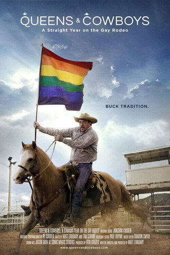 Movie poster for Queens and Cowboys: A Straight Year on the Gay Rodeo (2014)