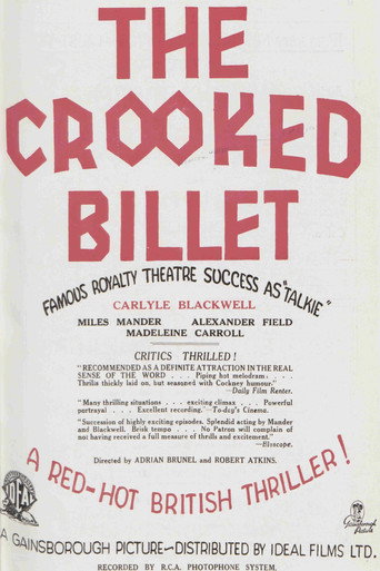 Movie poster for The Crooked Billet (1930)