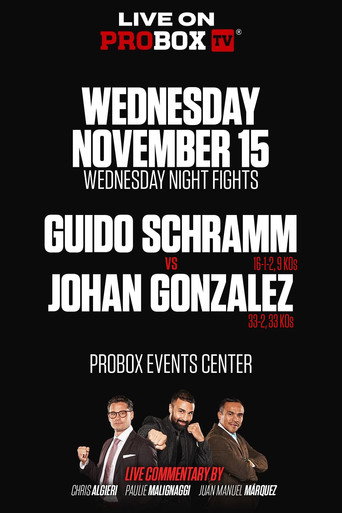 Movie poster for Guido Emmanuel Schramm vs. Johan Gonzalez (2023)