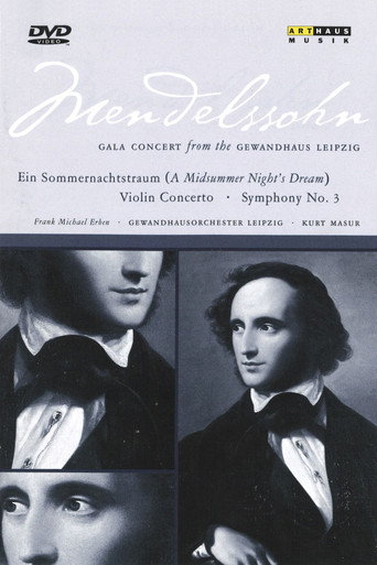 Movie poster for Mendelssohn Gala Concert From the Gewandhaus Leipzig (1997)