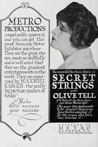 Movie poster for Secret Strings (1918)