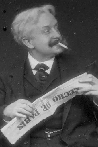 Movie poster for Paul Nadar lisant l'Écho de Paris à la terrasse d'un café (1896)