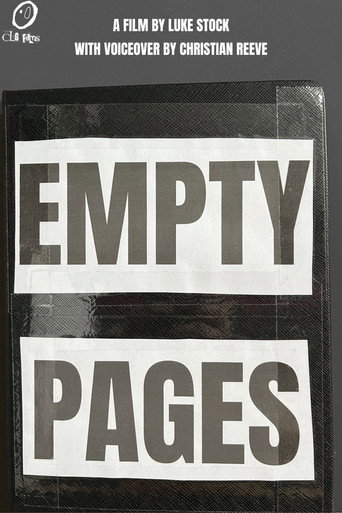 Movie poster for Empty Pages