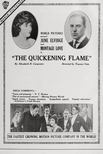 Movie poster for The Quickening Flame (1919)