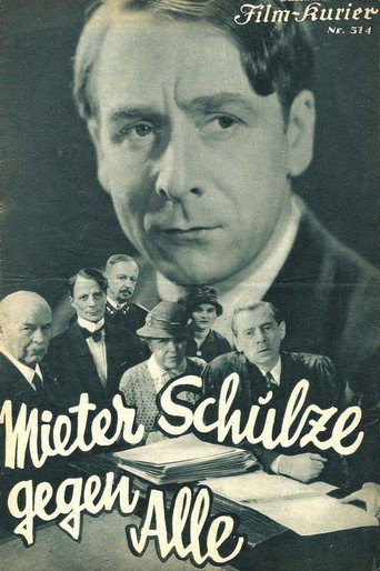 Movie poster for Tenant Schulze against everyone (1932)
