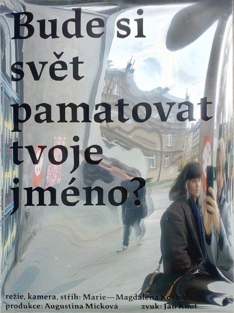 Movie poster for Bude si svět pamatovat tvoje jméno? (2017)