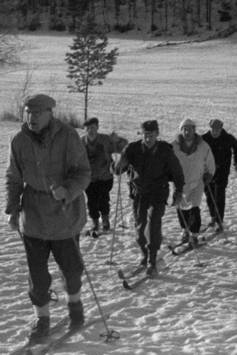 Our Skiing President poster