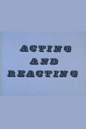 Movie poster for Acting and Reacting (1978)