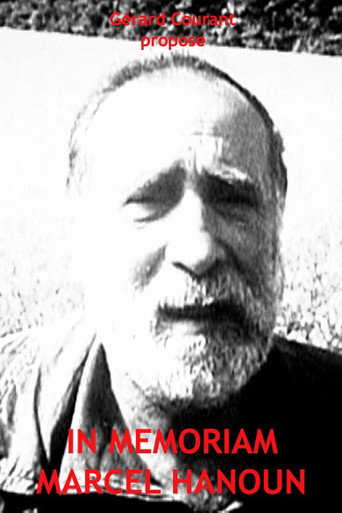 Movie poster for In Memoriam Marcel Hanoun (2012)