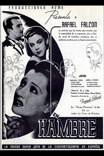 Movie poster for Hambre (1938)