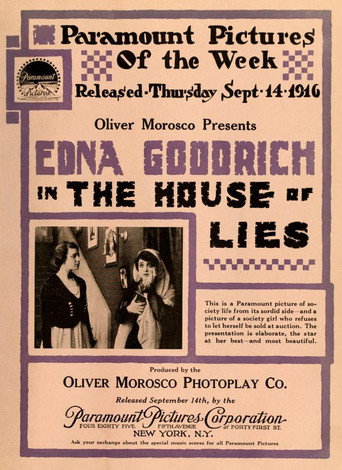 Movie poster for The House of Lies (1916)