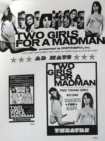 Movie poster for Two Girls for a Madman (1968)