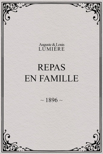 Repas en famille poster