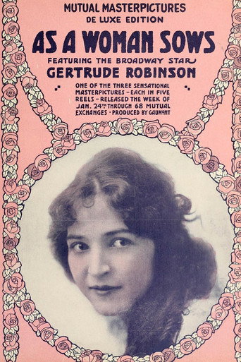 Movie poster for As a Woman Sows (1916)