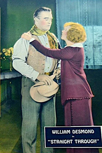 Movie poster for Straight Through (1925)