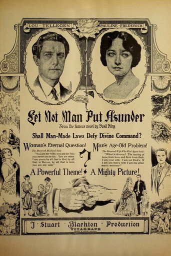 Movie poster for Let Not Man Put Asunder (1924)