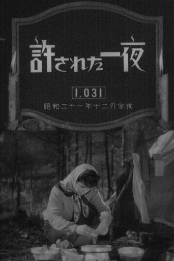 Movie poster for Yurusareta ichiya (1946)