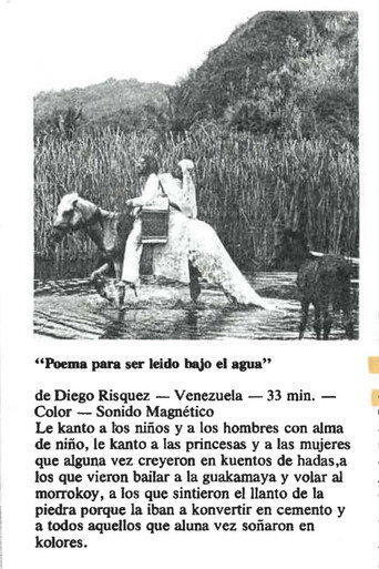Movie poster for Poema para ser leído bajo el agua (1977)