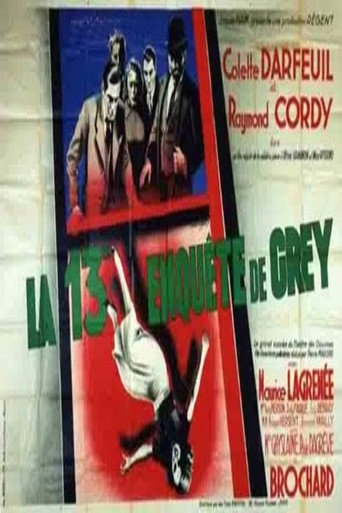 Movie poster for La treizième enquête de Grey (1937)
