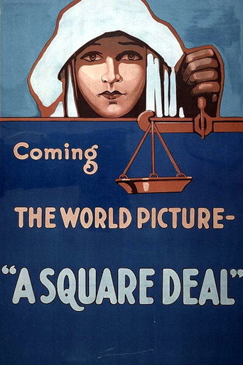 Movie poster for A Square Deal (1917)