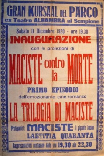 Movie poster for La trilogia di Maciste (1920)