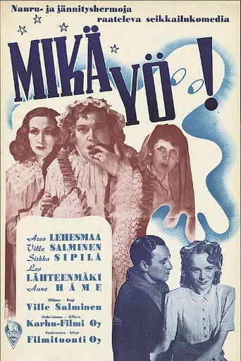 Movie poster for Mikä yö! (1945)