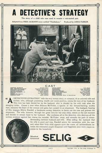 Movie poster for A Detective's Strategy (1912)