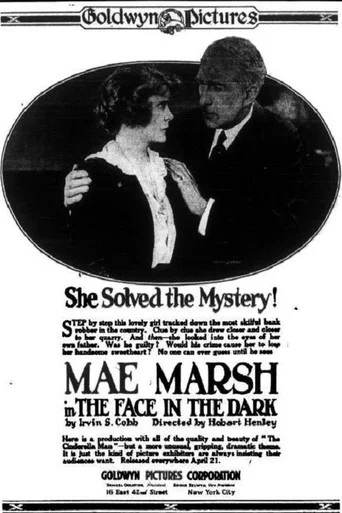 Movie poster for The Face in the Dark (1918)