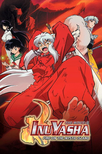 Movie poster for Inuyasha the Movie 4: Fire on the Mystic Island (2004)