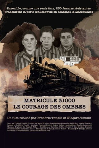 Movie poster for Matricule 31000, le courage des ombres (2023)