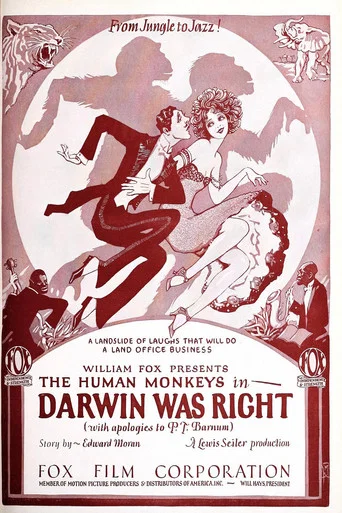 Movie poster for Darwin Was Right (1924)