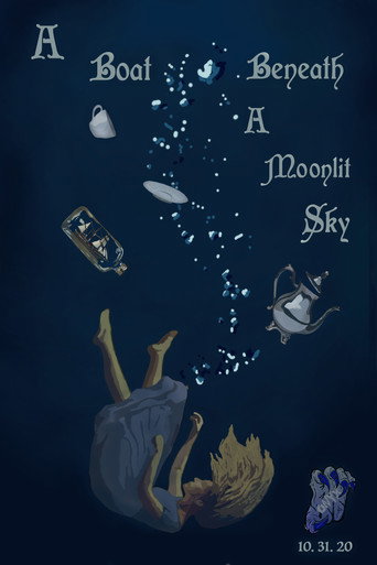 Movie poster for A Boat, Beneath A Moonlit Sky (2020)
