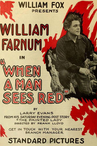 Movie poster for When a Man Sees Red (1917)