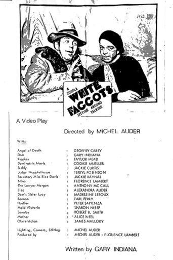 Coupla White Faggots Sitting Around Talking poster