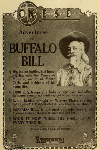 Movie poster for The Adventures of Buffalo Bill (1917)