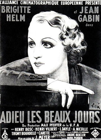 Movie poster for Goodbye Beautiful Days (1933)