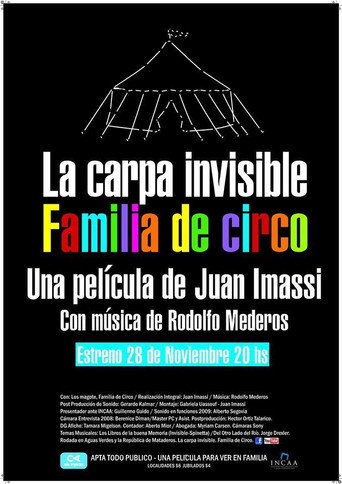 Movie poster for La carpa invisible. Familia de circo (2013)
